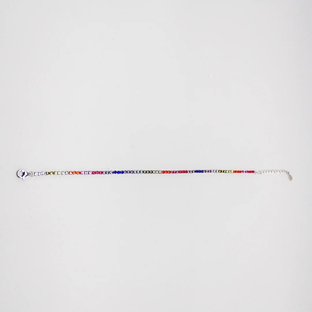 Tennis multicolor in argento 925