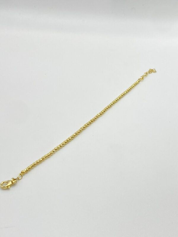 Bracciale mille luci color oro 5mm