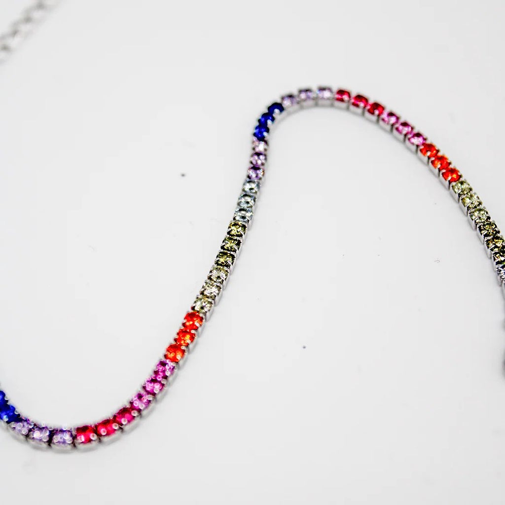 Tennis multicolor in argento 925