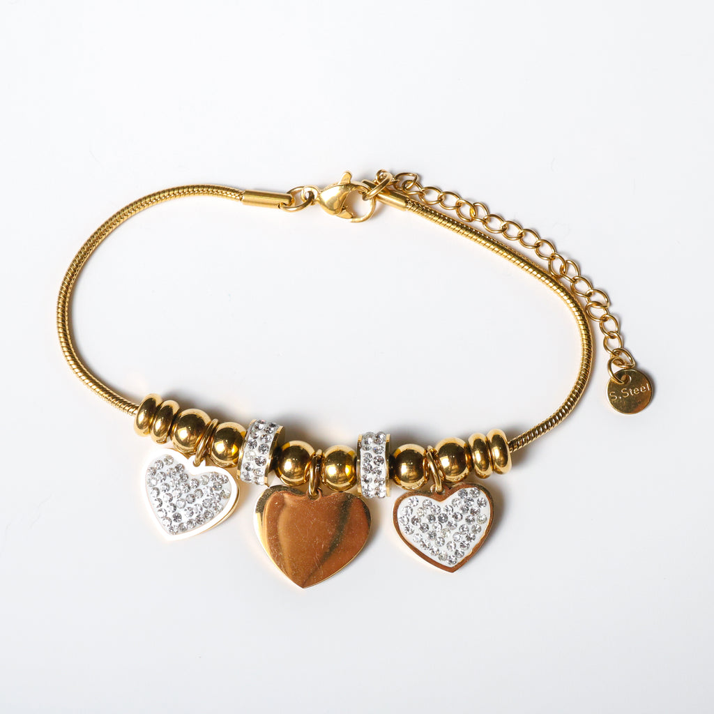 Bracciale con finiture oro