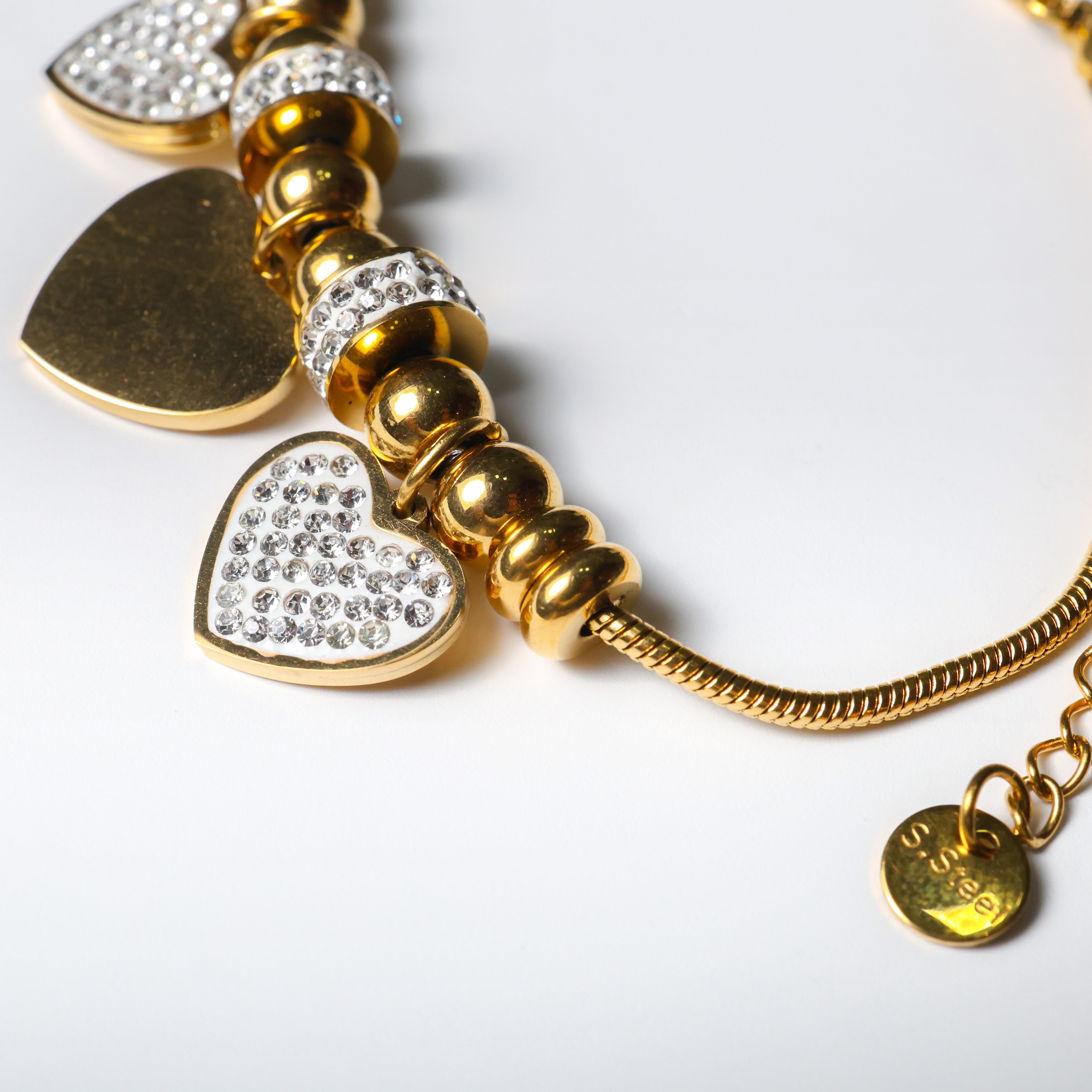 Bracciale con finiture oro