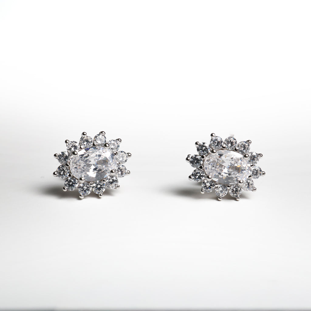 Orecchini in argento e pietra naturale