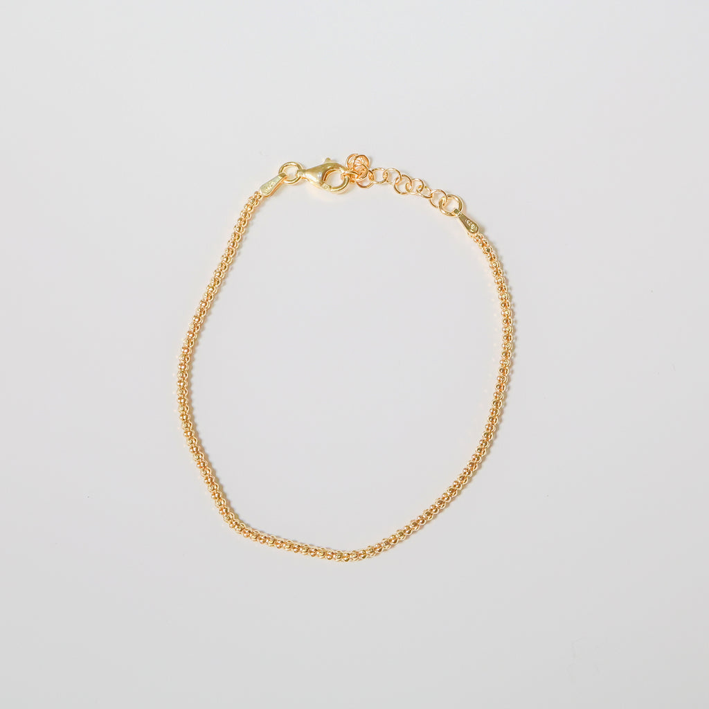 Bracciale in argento color oro