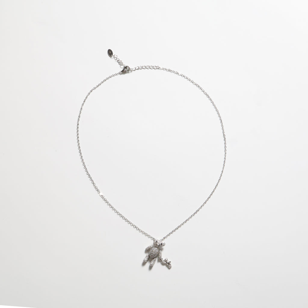 Collana in argento con orsetto