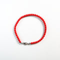 Bracciale perle rosso corallo