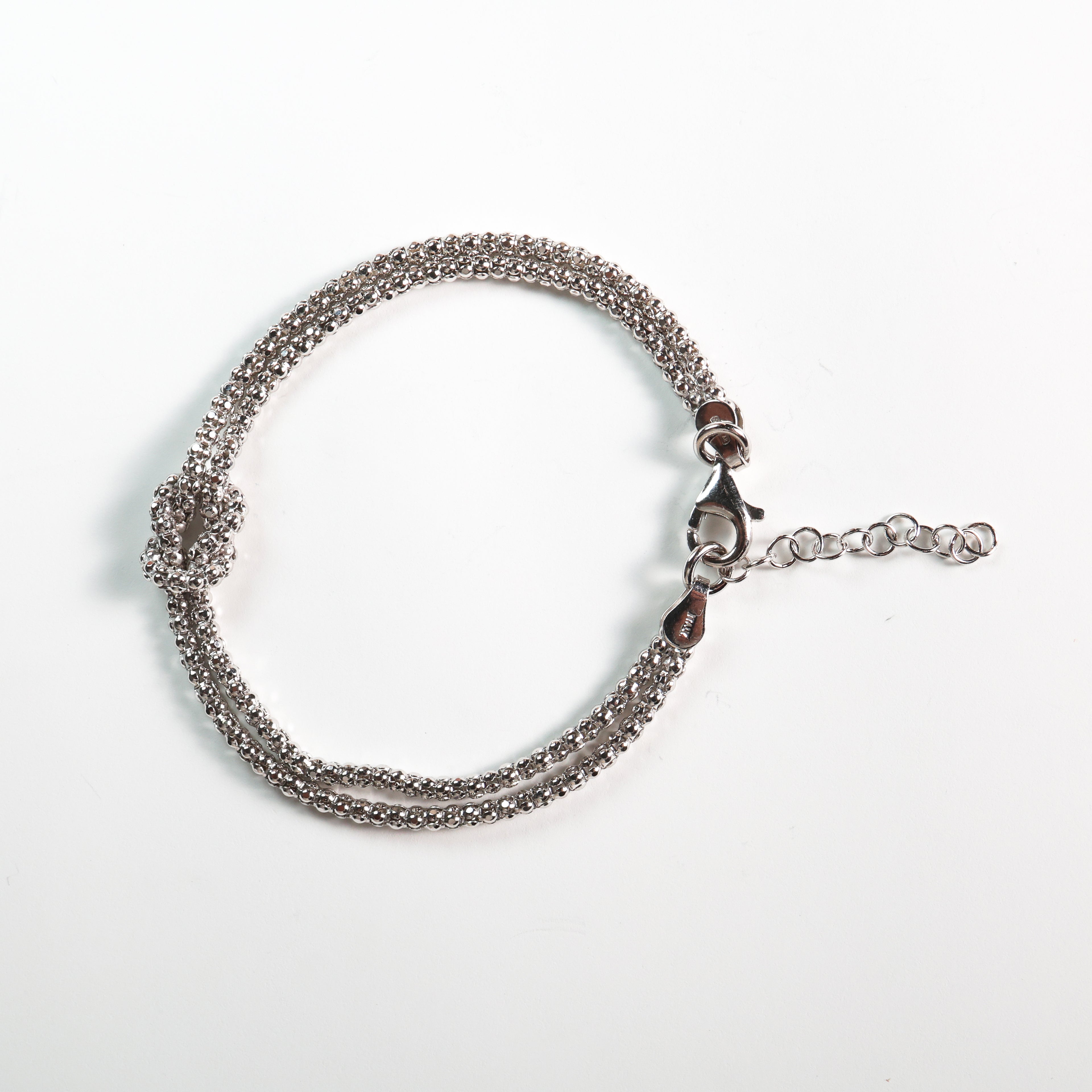 Bracciale nodo silver in argento