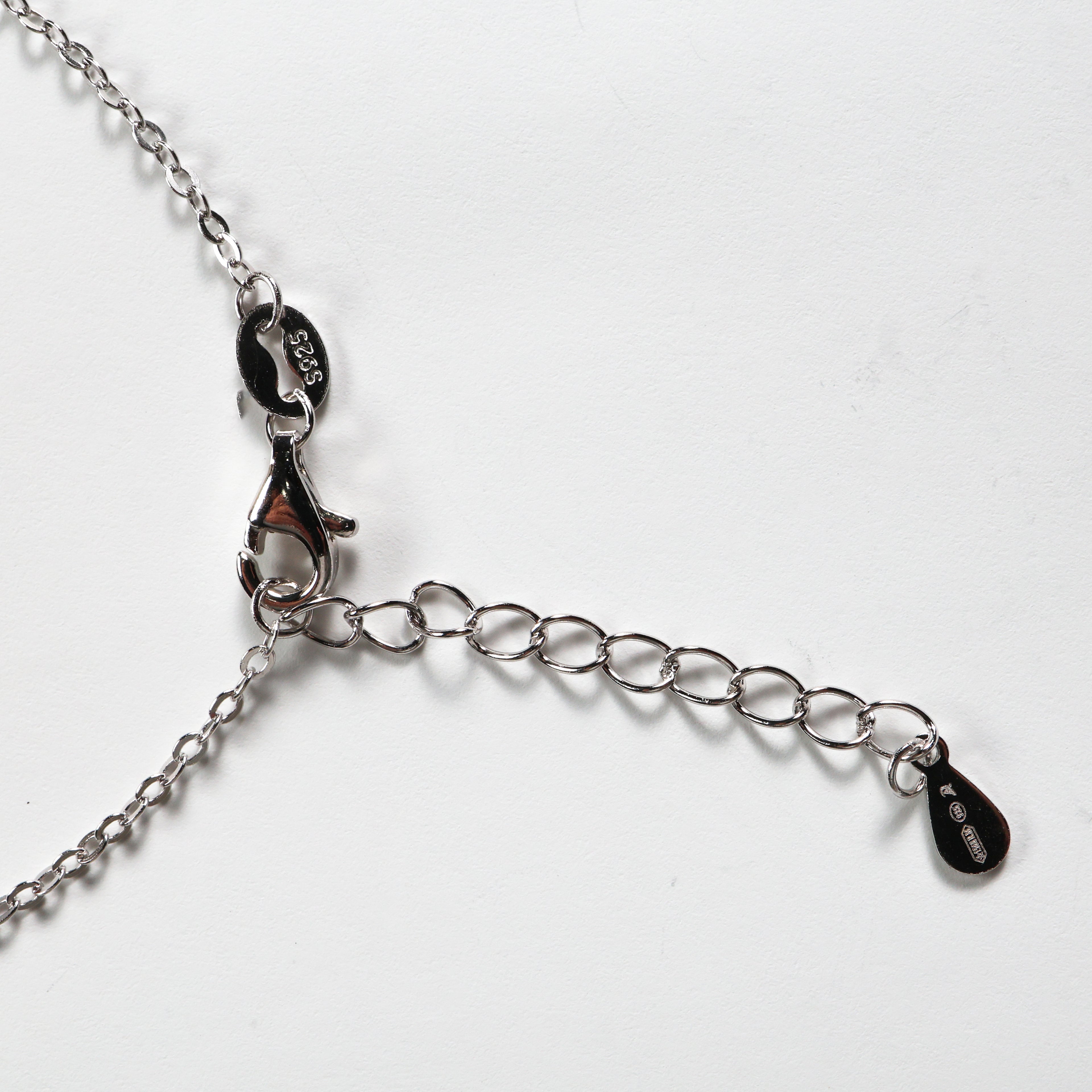 Bracciale argento catena con stella  e zirconi