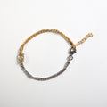 Bracciale argento nodo bicolor silver gold