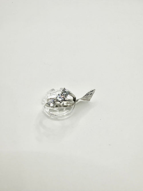 Anello lavorazione doppio trilogi in argento 925