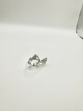 Anello lavorazione doppio trilogi in argento 925