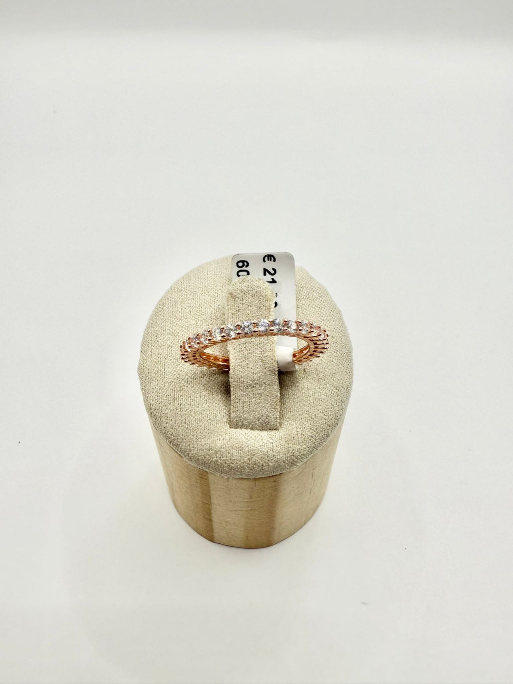 Anello veretta oro rosa in argento 925