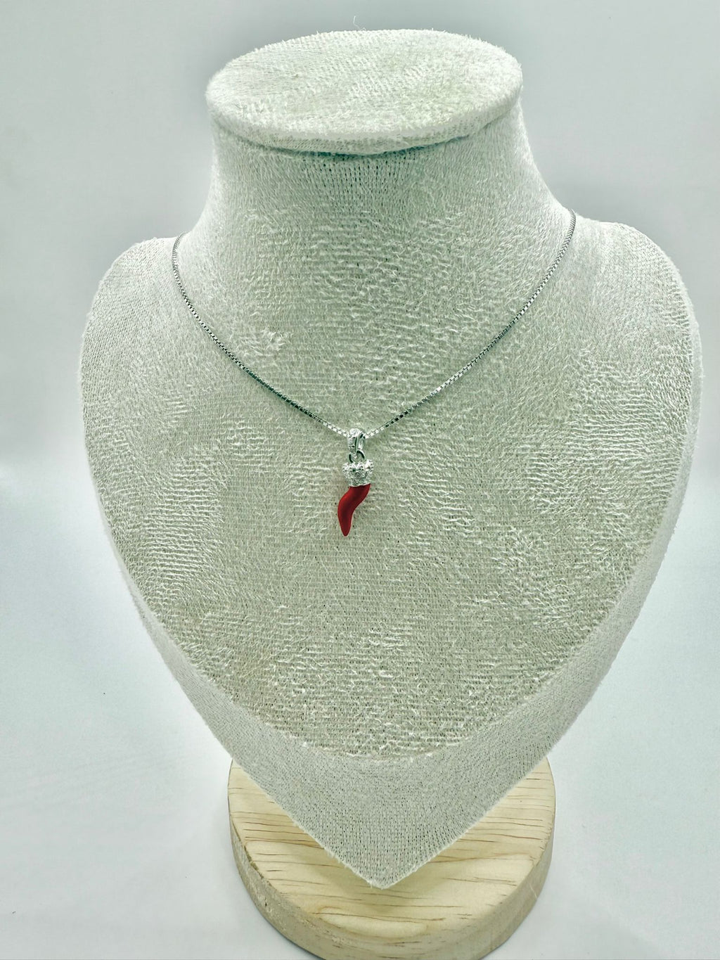 Collana completa corno rosso