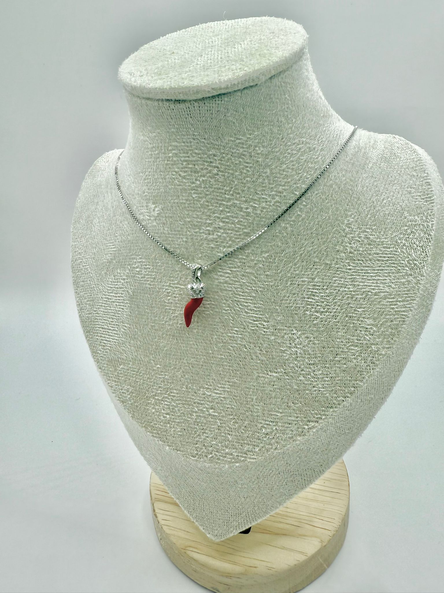 Collana completa corno rosso
