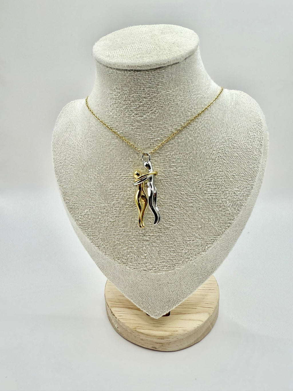 Collana abbraccio bicolor