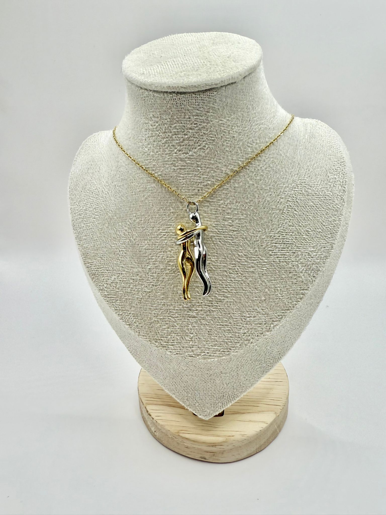 Collana abbraccio bicolor