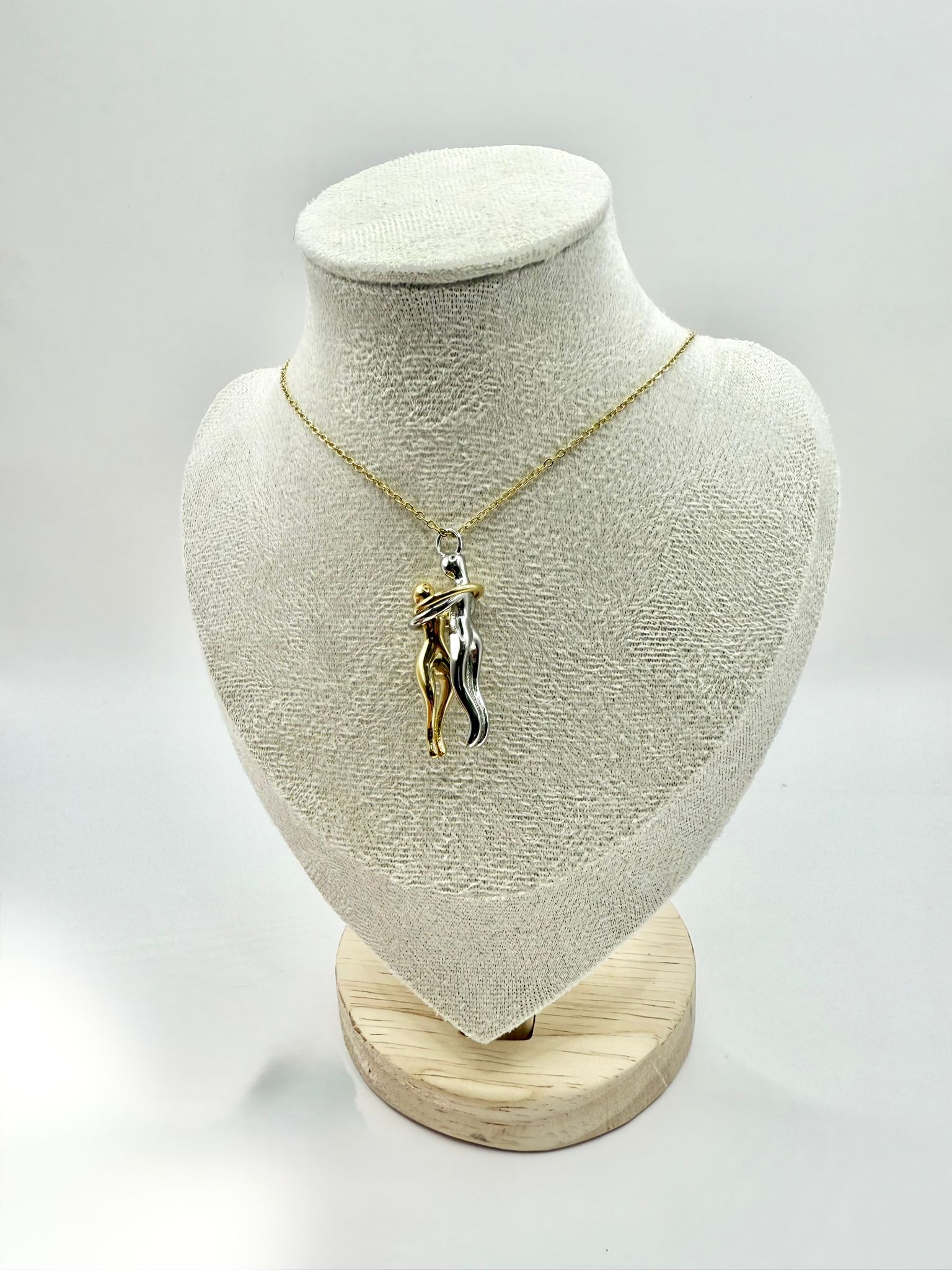 Collana abbraccio bicolor