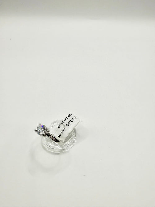 Anello solitario in argento 925